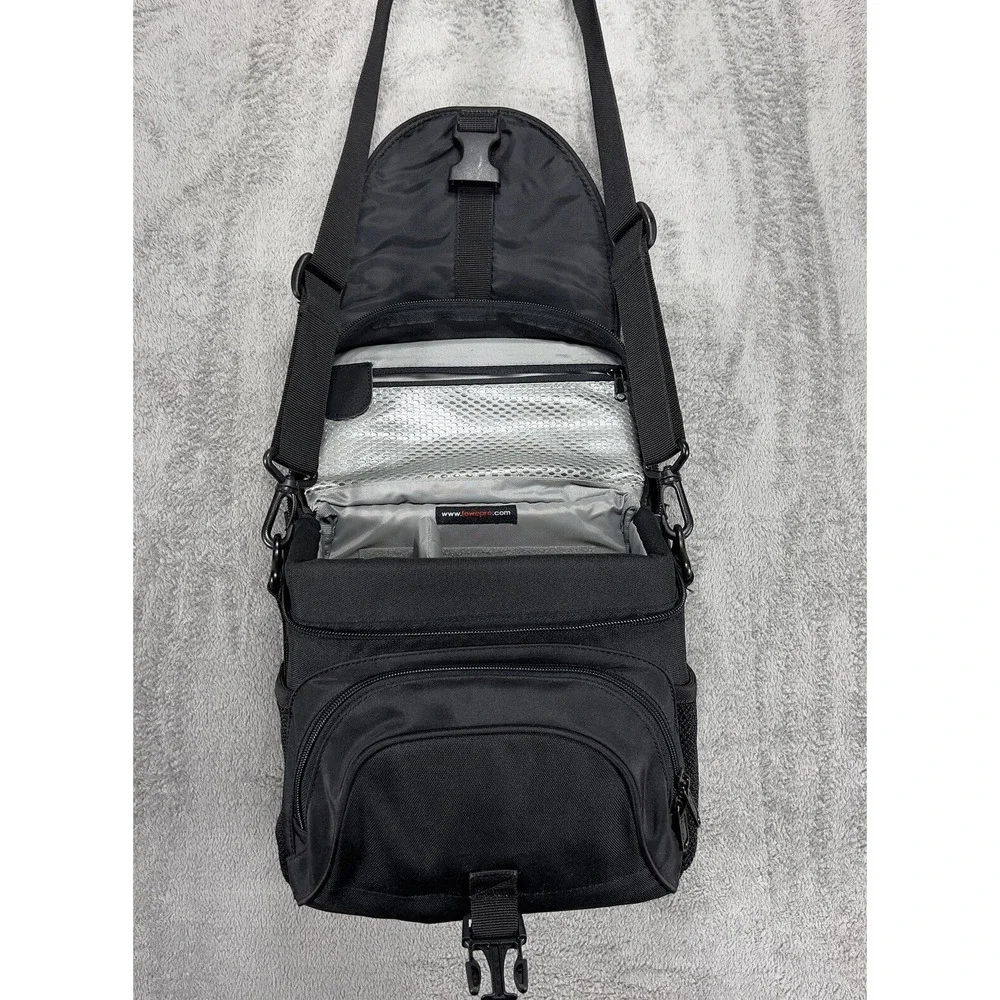 Lowepro Nova 2 AW Camera Bag - Black - Rain cover, strap, inner dividers